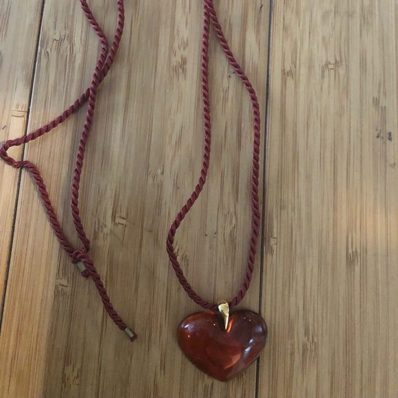 Lalique heart necklace - red - Picture 3 of 3